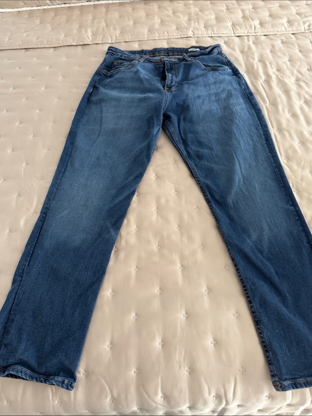 Classic Women's Blue Straight-Leg Jeans